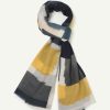 Femme figaret Echarpes & Foulards | Foulard En Twill A Motifs Geometriques Flous Jaune