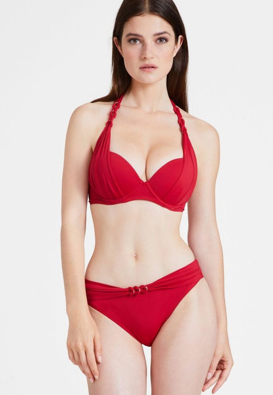 Femme aubade Culottes | Culotte De Maillot De Bain Bresilienne Ocean Cruise Rouge