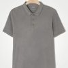 Homme american vintage T-Shirts | Polo Homme Vegiflower Gris