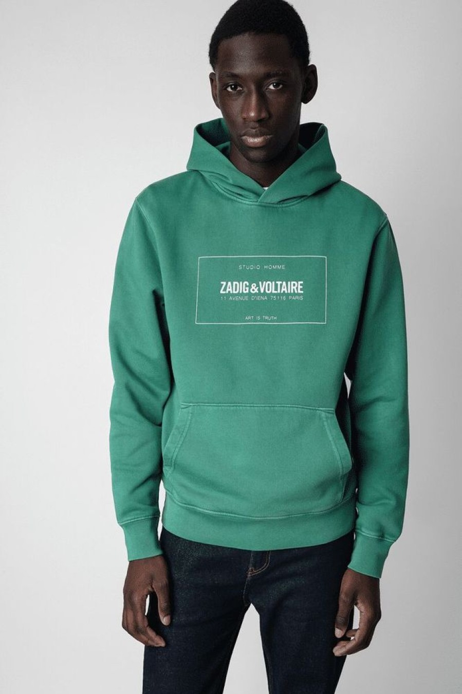 Homme zadig&voltaire Pulls & Gilets | Sweatshirt Sanchi Blason Vert