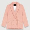 Femme maje Manteaux & Vestes | Veste A Boutonnage Croise Rose