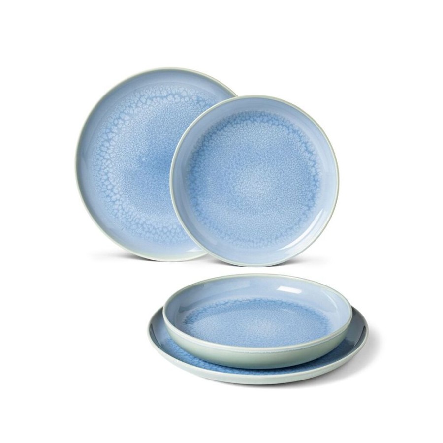 Maison villeroy & boch Art De La Table | Crafted Blueberry Ensemble D'Assiettes, 4 P., Pour 2 Personnes, Bleu