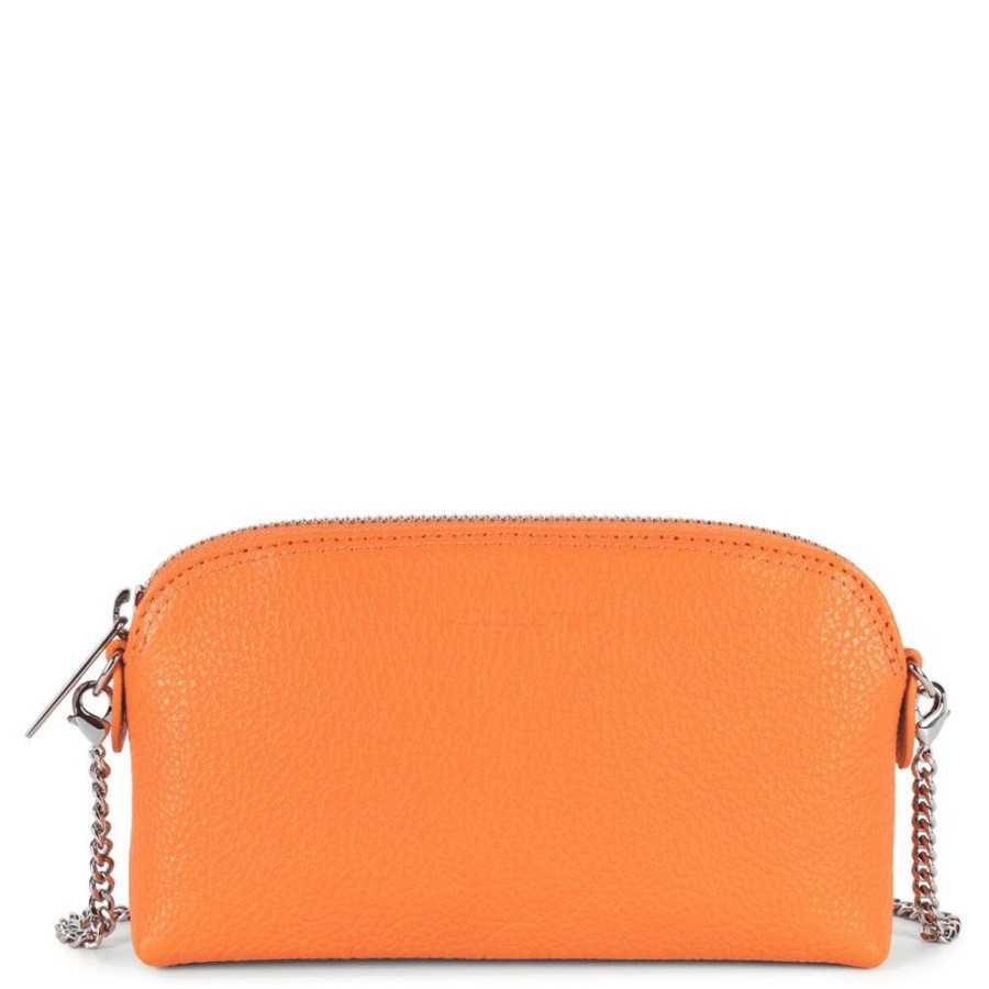 Femme lancaster Trousse De Toilette | Trousse Zippee Foulonne Pm Orange