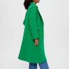 Femme maje Manteaux & Vestes | Manteau Long En Mix Laine Vert