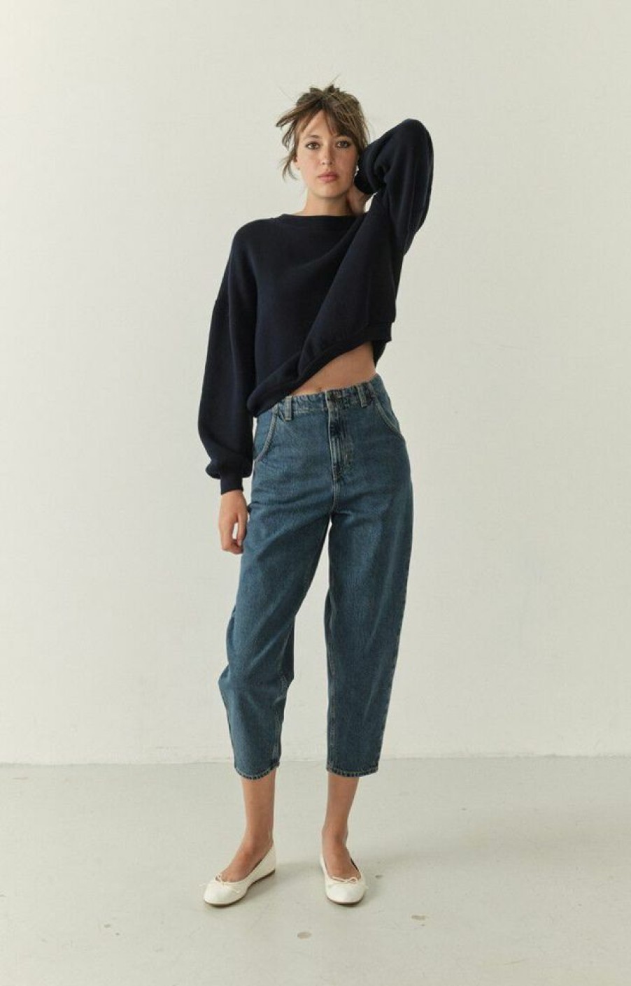 Femme american vintage Pantalons | Jean Big Carrot Femme Joybird Bleu