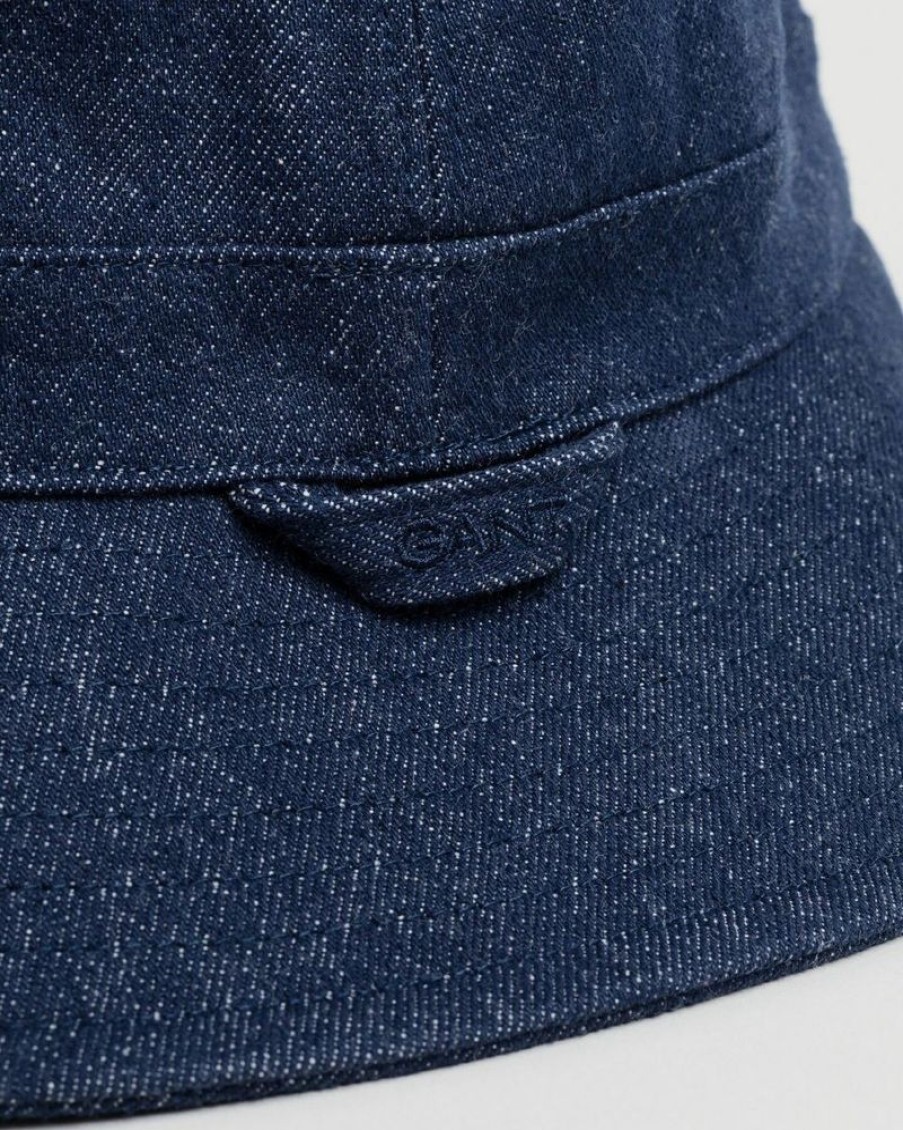 Homme gant Bonnets, Chapeaux Et Casquettes | Denim Bucket Hat Bleu