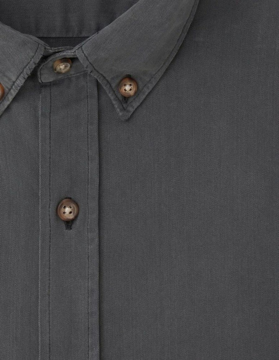 Homme figaret Chemises | Chemise Gaspard En Denim Gris