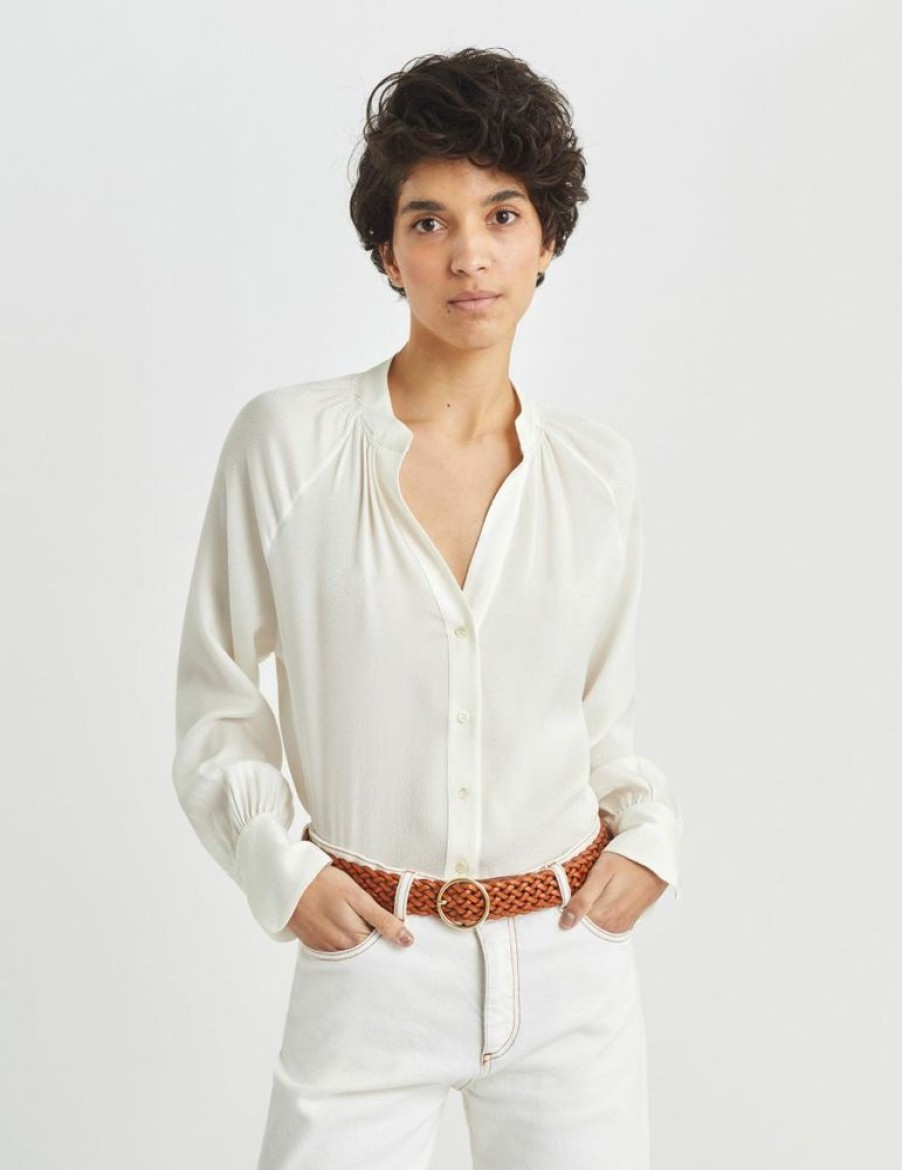 Femme figaret Chemises & Blouses | Chemise Bree Ecrue Blanc