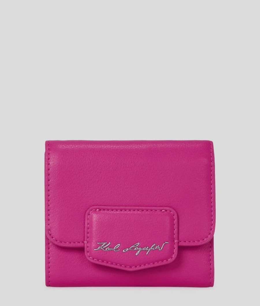 Femme karl lagerfeld Portefeuilles | K/Arrow Small Wallet Rose