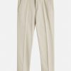 Homme boggi milano Pantalons | Pantalon En Coton Tencel Extensible Beige