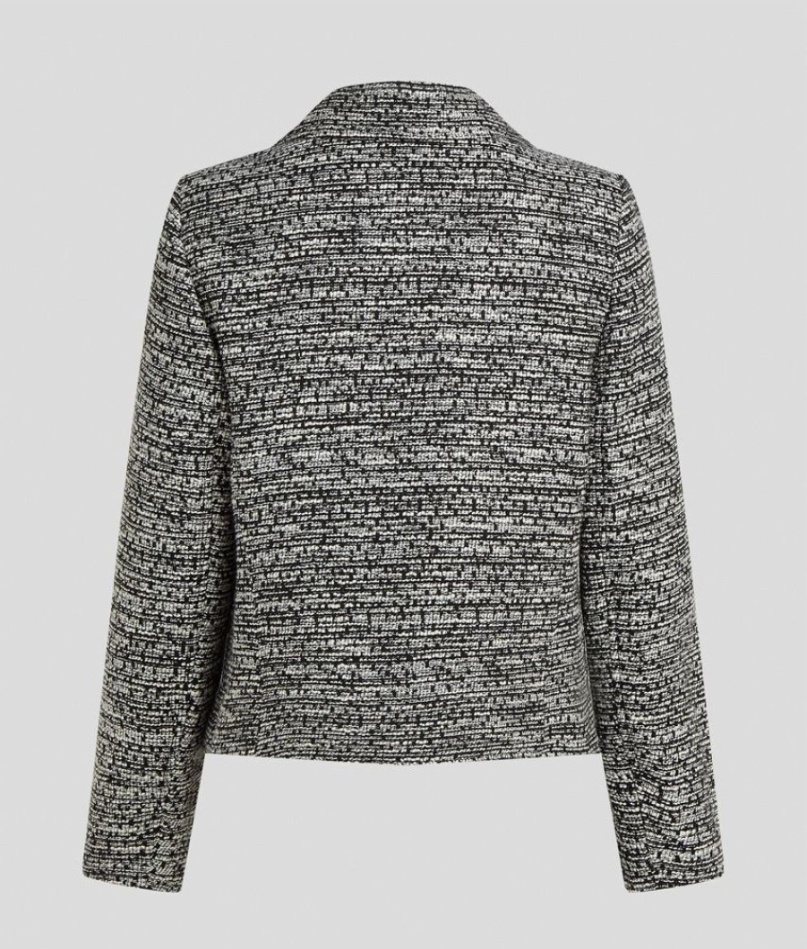 Femme karl lagerfeld Manteaux & Vestes | Boucle Biker Jacket Gris