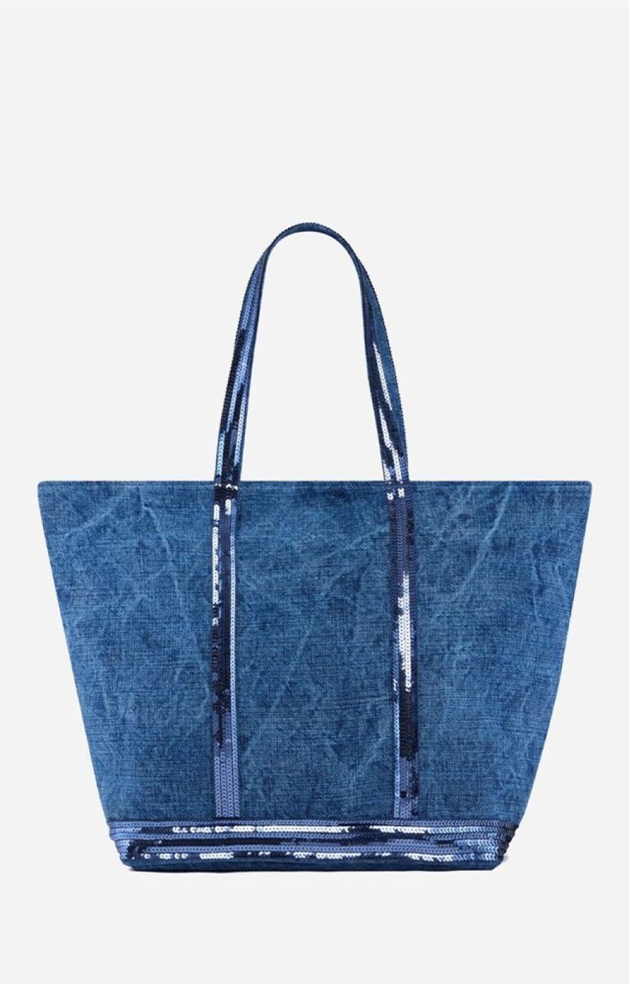 Femme vanessa bruno Sacs | Cabas L En Lin Bleu