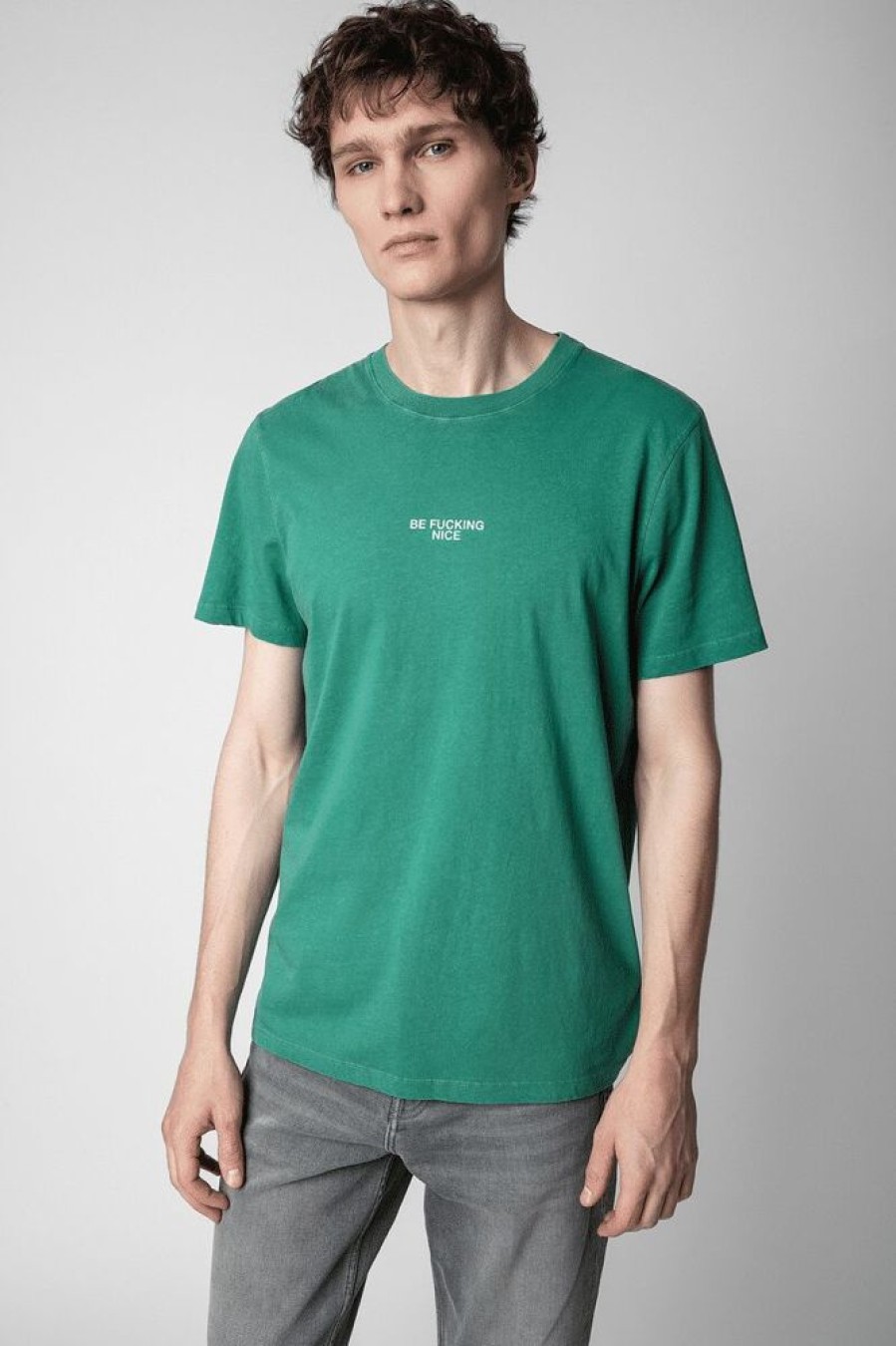 Homme zadig&voltaire T-Shirts | T-Shirt Ted Vert