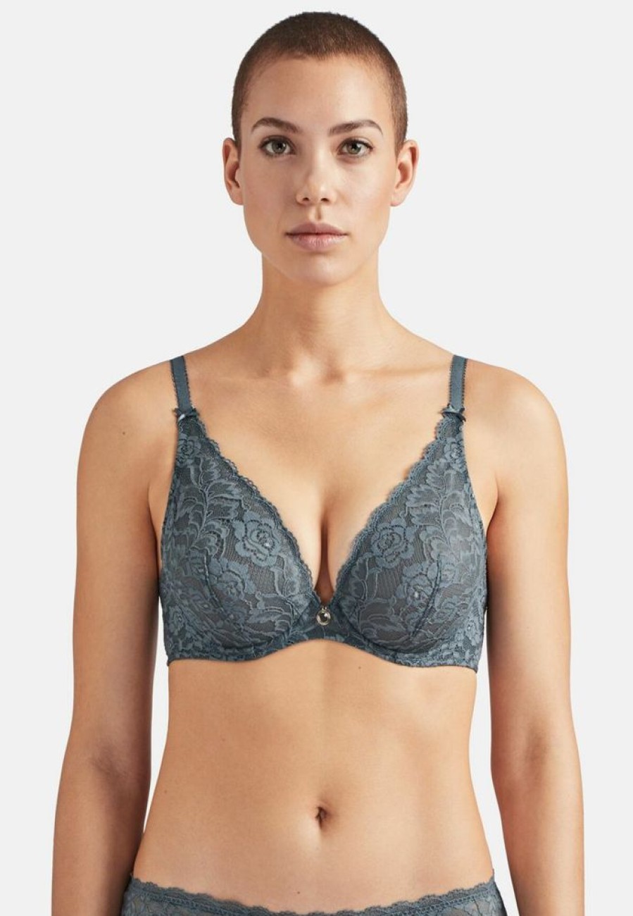 Femme aubade Soutien-Gorges | Soutien-Gorge Triangle Avec Armatures Rosessence Gris