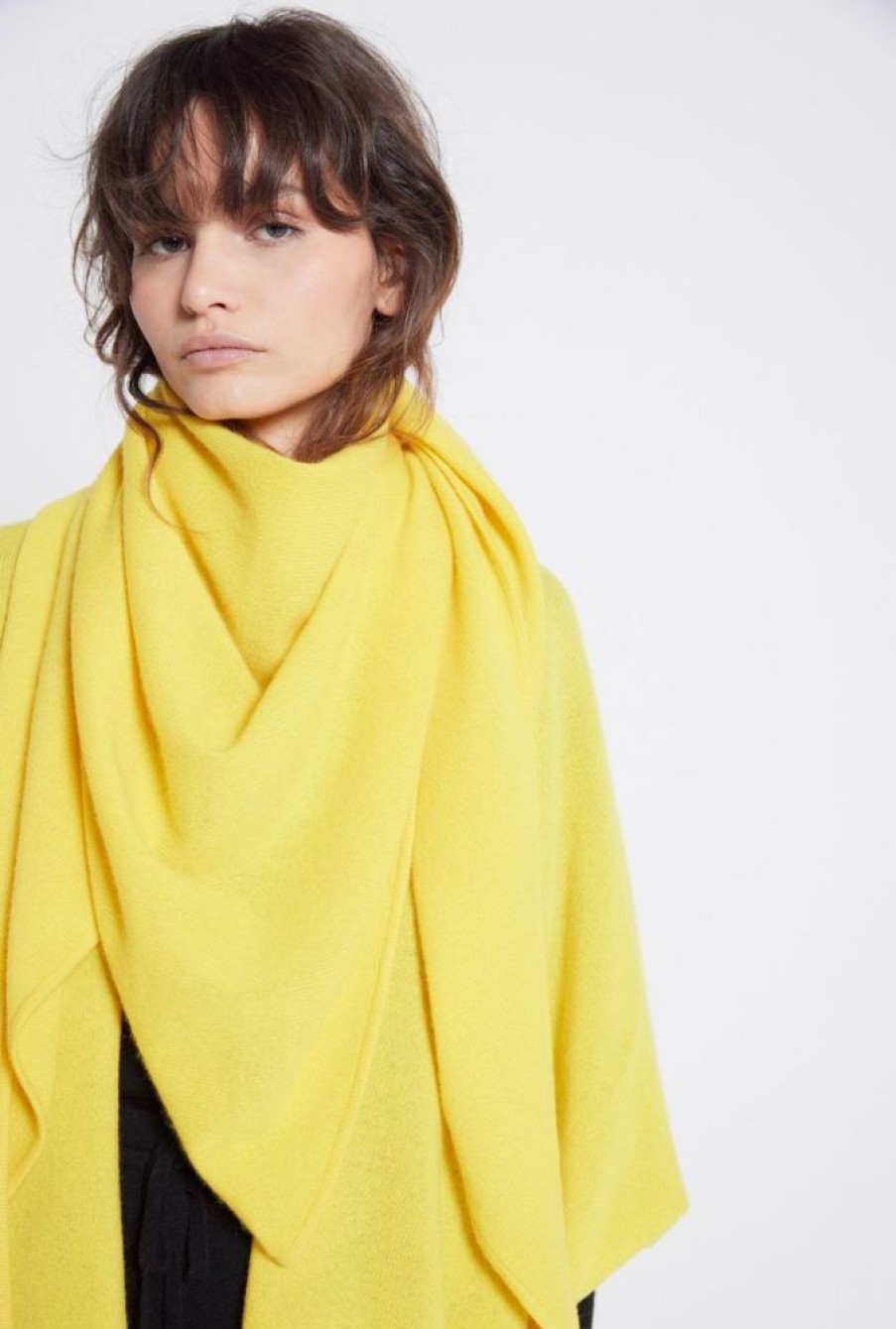 Femme notshy Echarpes & Foulards | Echarpe Cachemire Eleonore Etincelant Jaune