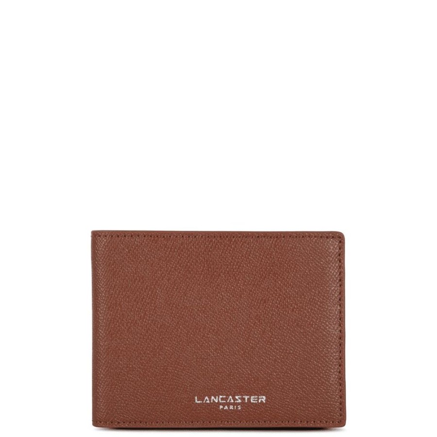 Homme lancaster Petite Maroquinerie | Portefeuille Pliee Delphino Lucas Marron