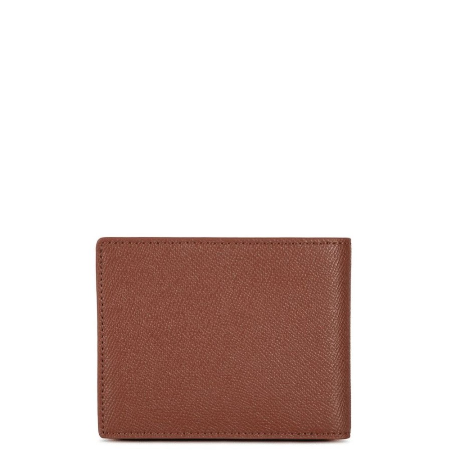 Homme lancaster Petite Maroquinerie | Portefeuille Pliee Delphino Lucas Marron