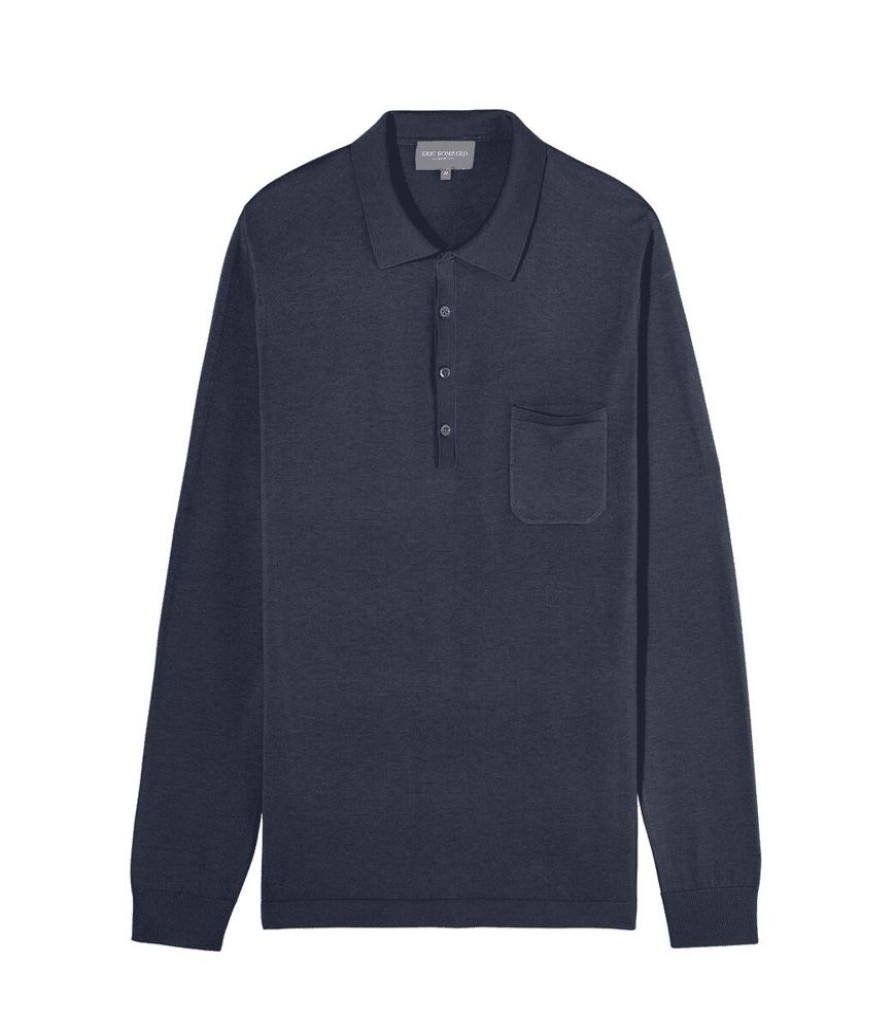 Homme eric bompard T-Shirts | Polo - Homme - Indigo Bleu