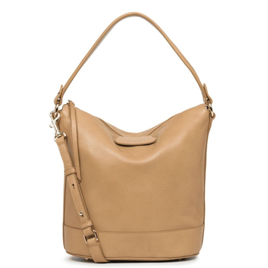 Femme lancaster Sacs | Sac Seau Zippee Dune Beige