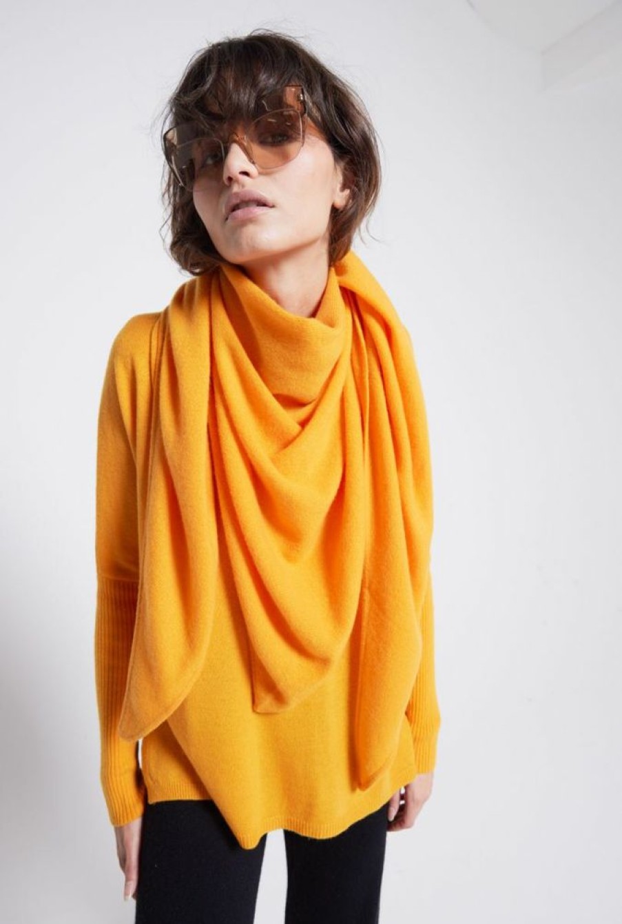 Femme notshy Echarpes & Foulards | Echarpe Cachemire Eleonore Pulpeuse Orange