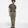 Homme the kooples Costumes | Pantalon Cargo Mix Coloris Kaki Vert