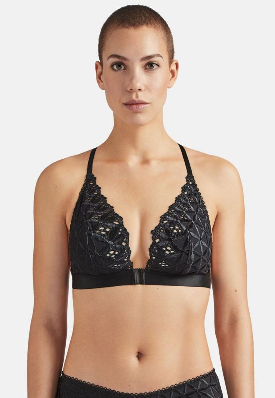 Femme aubade Soutien-Gorges | Triangle Bralette Bahia&Moi Noir