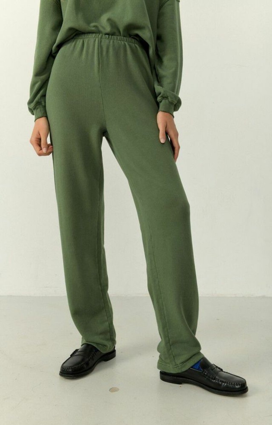 Femme american vintage Vetements | Jogging Femme Hapylife Vert