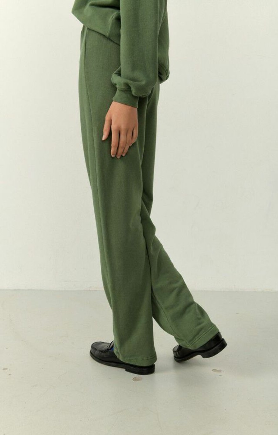 Femme american vintage Vetements | Jogging Femme Hapylife Vert