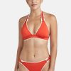 Femme aubade Soutien-Gorges | Haut De Maillot De Bain Triangle La Baie Des Vagues Rouge