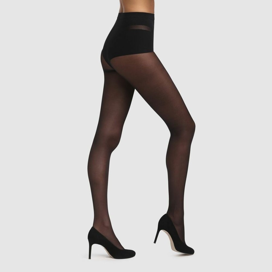 Femme dim Chaussettes & Collants | Collant Diam'S Ventre Plat 25D Collant Noir