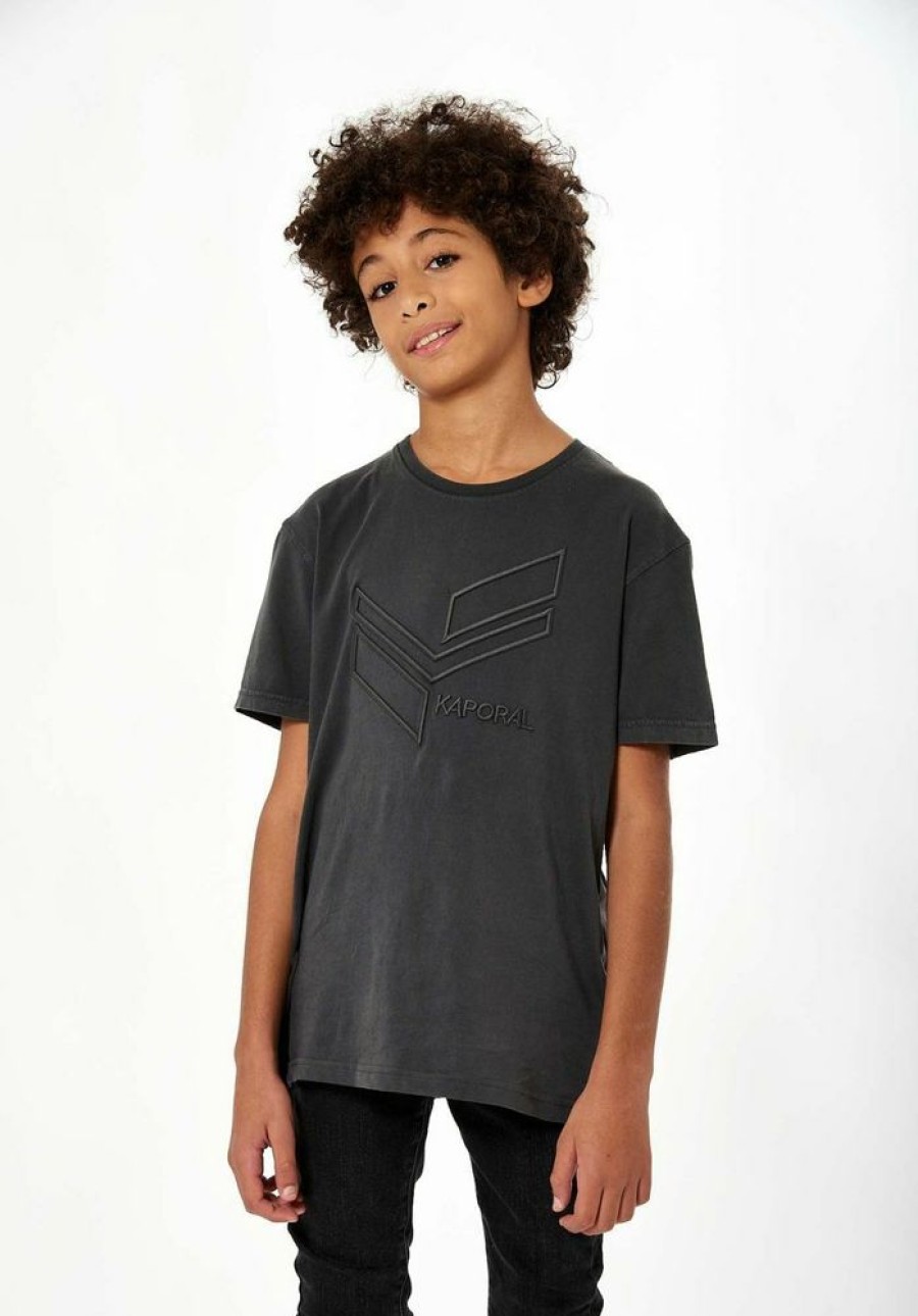 Enfant kaporal T-Shirts | T-Shirt Garcon En 100% Coton Noir