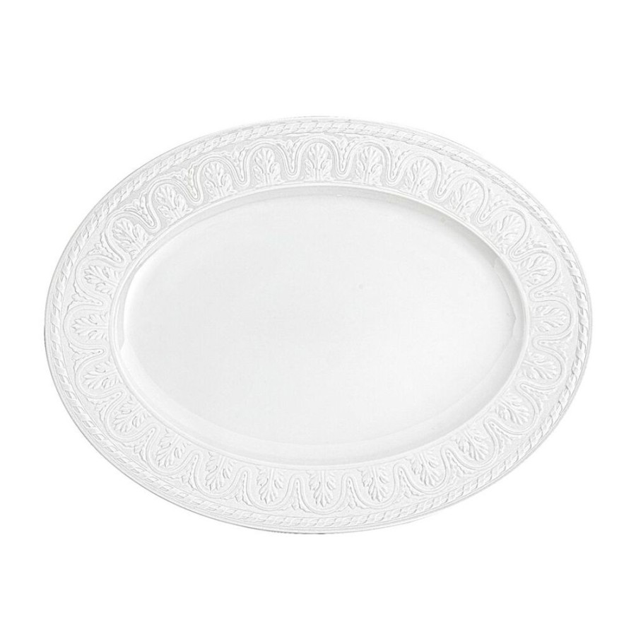 Maison villeroy & boch Art De La Table | Cellini Plat Ovale 40 Cm Blanc