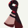 Femme figaret Echarpes & Foulards | Foulard En Twill A Motifs Geometriques Rouge