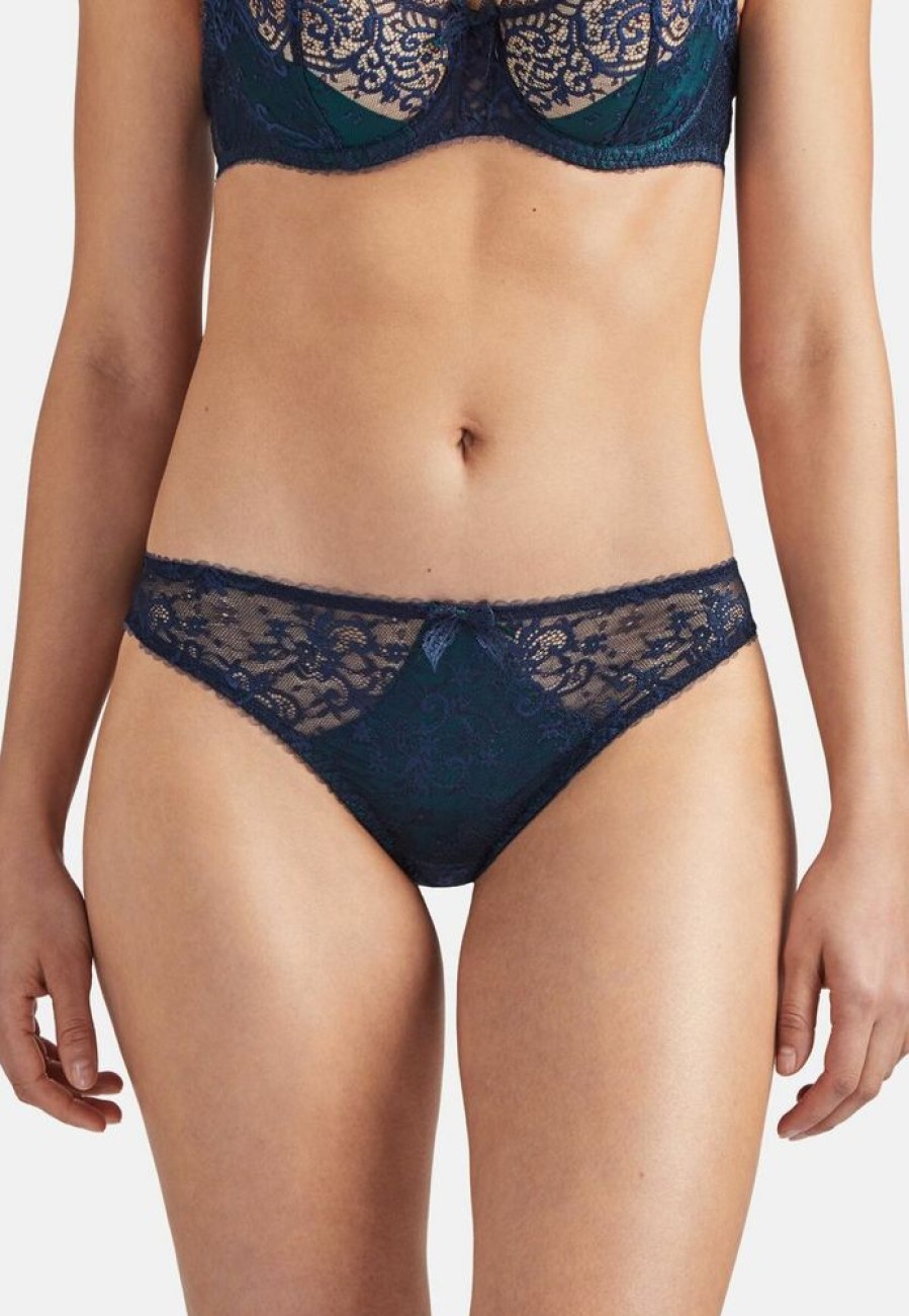 Femme aubade Culottes | Tanga Courbes Divines Vert