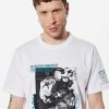 Homme kaporal T-Shirts | T-Shirt Serpent Homme En 100% Coton Bio Blanc