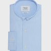 Homme figaret Chemises | Chemise Contemporaine Rayee E Bleu