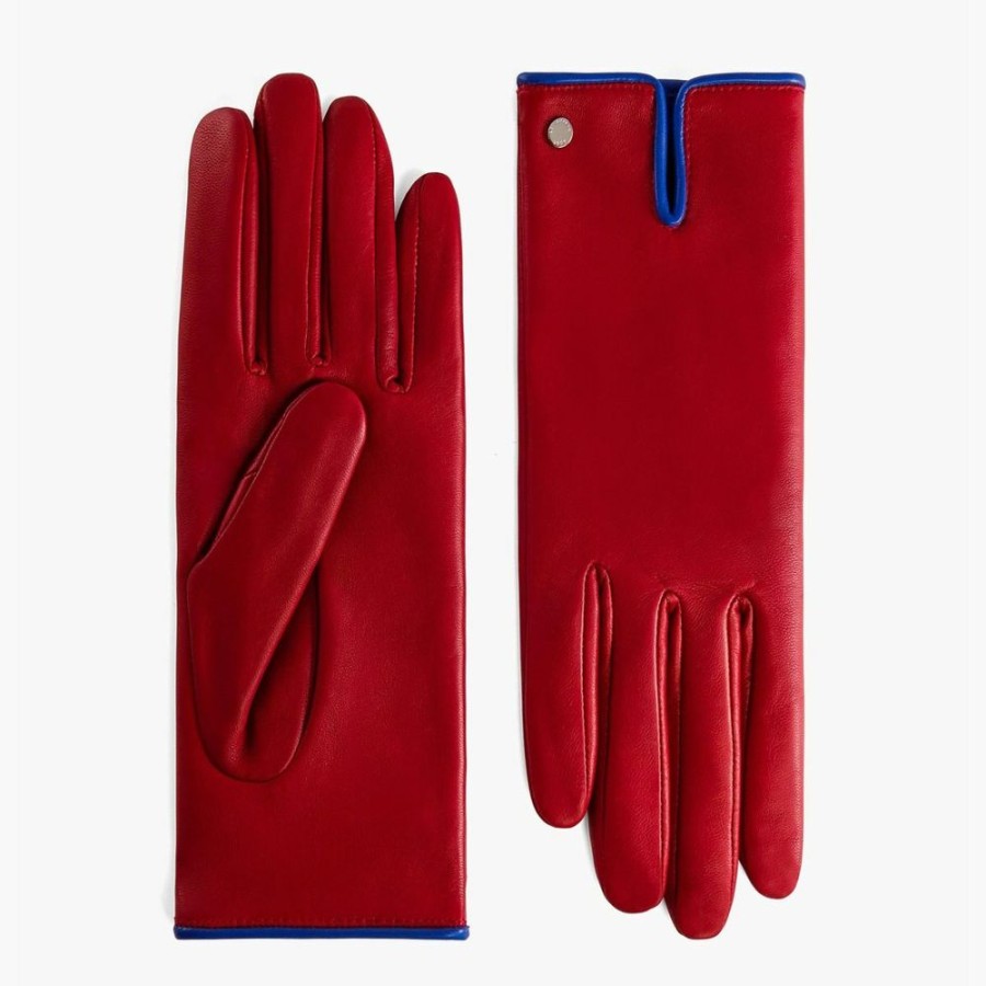 Femme le tanneur Gants | Gants Femme En Cuir D'Agneau Multicolore