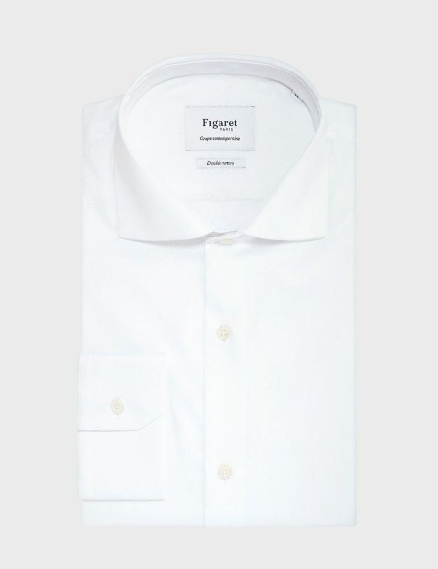 Homme figaret Chemises | Chemise Contemporaine He Blanc