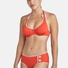 Femme aubade Soutien-Gorges | Haut De Maillot Balconnet La Baie Des Vagues Rouge