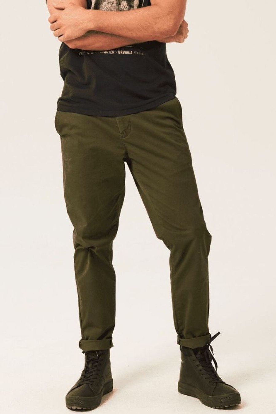 Homme garcia Pantalons | Chino Vert