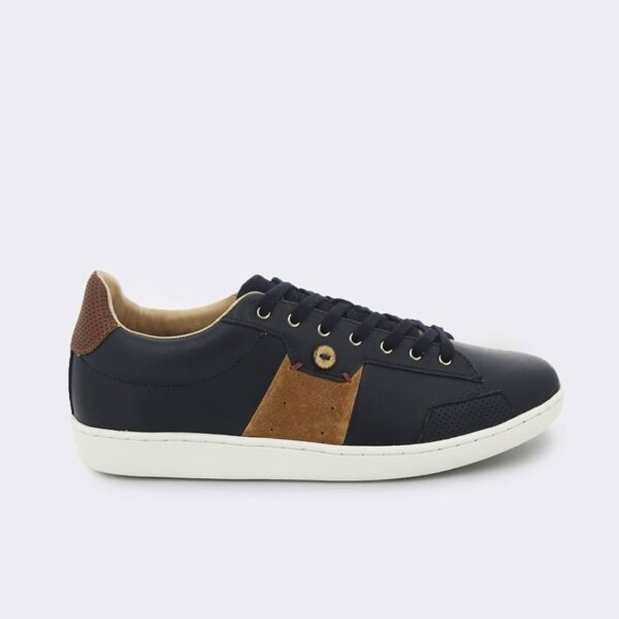 Homme faguo outlet Baskets | Tennis Hosta Leather Suede Bleu