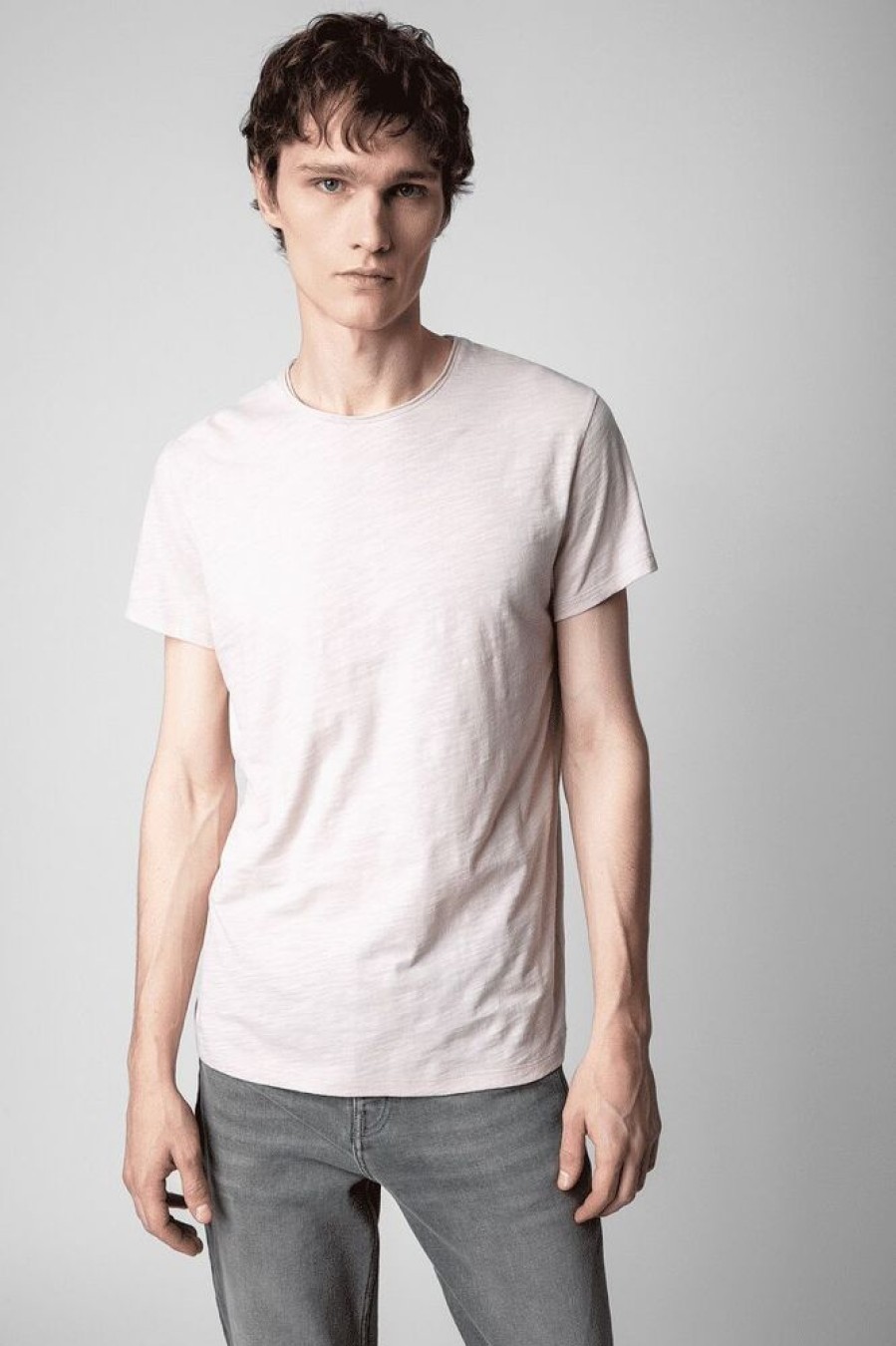 Homme zadig&voltaire T-Shirts | T-Shirt Toby Flamme Rose