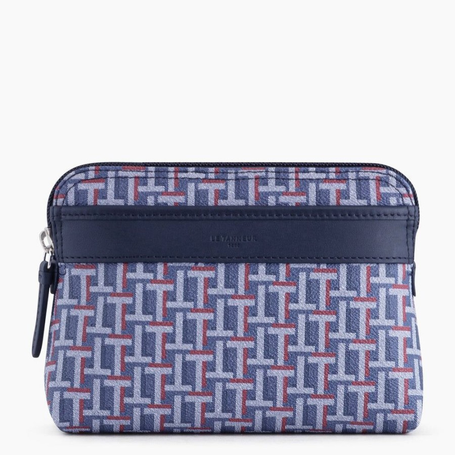 Femme le tanneur Pochettes | Grande Trousse Zippee Camille En Toile Enduite Multicolore