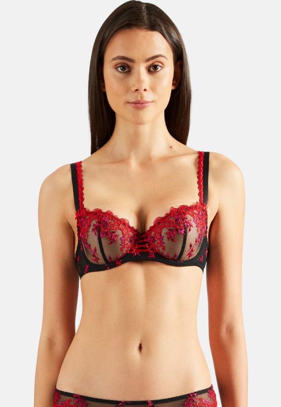 Femme aubade Soutien-Gorges | Soutien-Gorge Corbeille Romance D'Ete Rouge