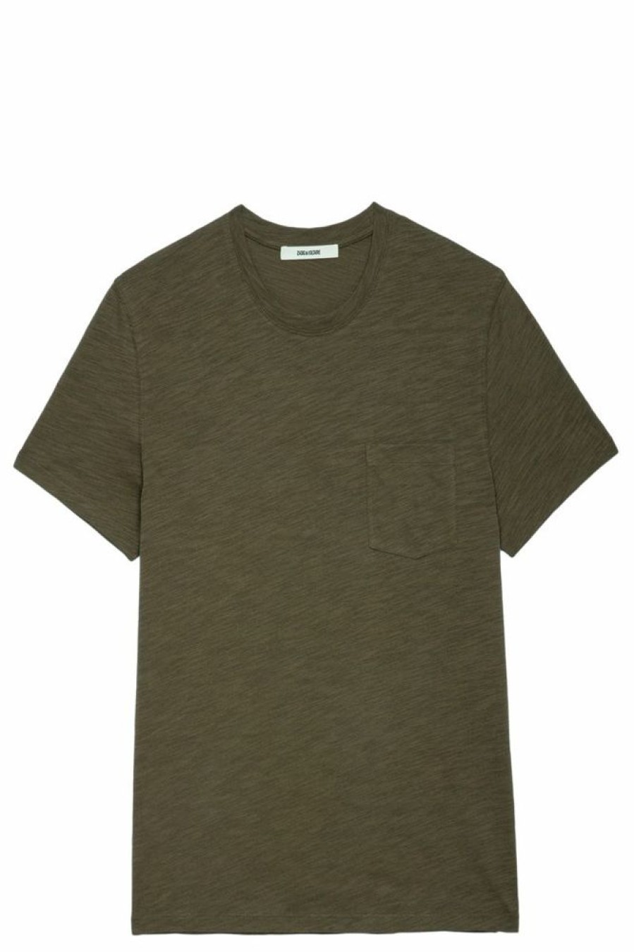 Homme zadig&voltaire T-Shirts | T-Shirt Stockholm Flamme Marron