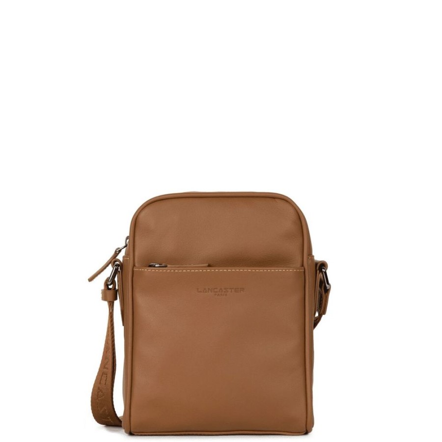 Homme lancaster Pochettes | Sac Trotteur Zippee Atlas Marron