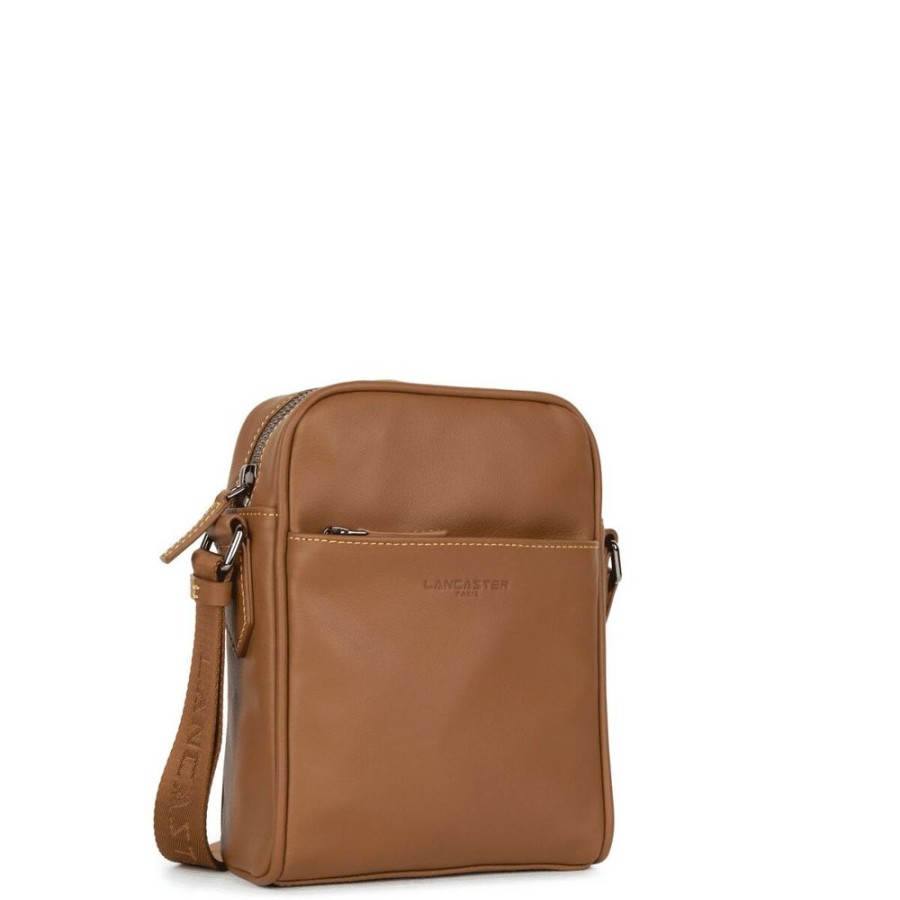 Homme lancaster Pochettes | Sac Trotteur Zippee Atlas Marron