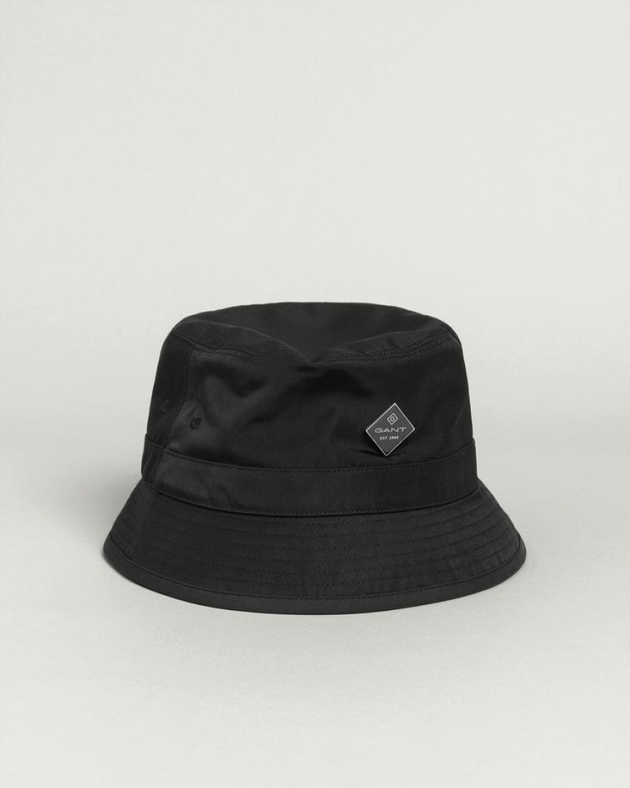 Homme gant Bonnets, Chapeaux Et Casquettes | Diamond G Shiny Bucket Hat Noir