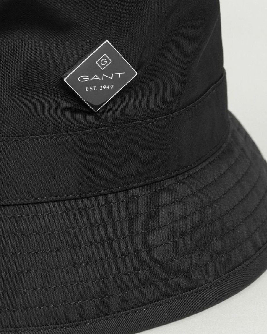 Homme gant Bonnets, Chapeaux Et Casquettes | Diamond G Shiny Bucket Hat Noir