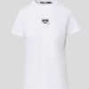 Femme karl lagerfeld T-Shirts | Kocktail T-Shirt Blanc